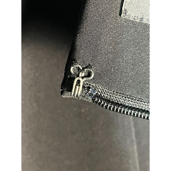 Ann Taylor Petite Mini Pencil Skirt High Waisted Slit Pleated Black Womens Sz 8P - Picture 8 of 12